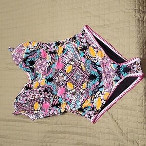 Figleaves Pink Frida Underwired Tummy Control Swimsuit